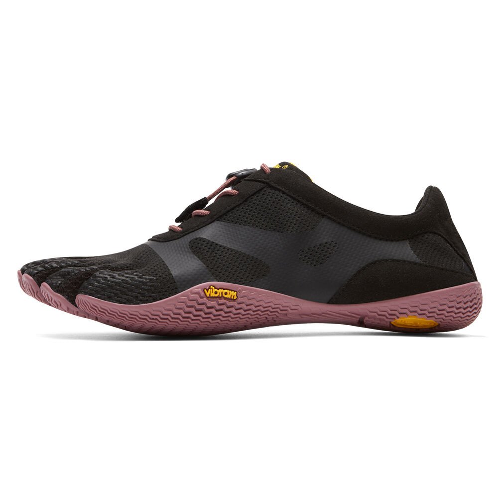 Vibram Five Fingers Womens Training Shoes - Black/Rose - KSO EVO - 30159-AKJZ